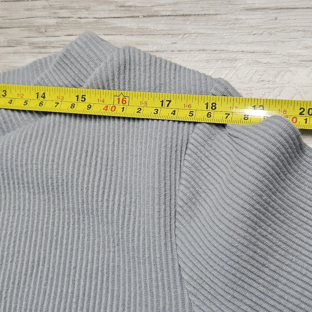 By Egreis Thermal Waffle Knit Pullover Top Size XXL Wide Boatneck Curved Hem